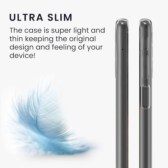 KWmobile Umschlag Rückseite Silikon Transparent (Motorola Moto G51 5G)