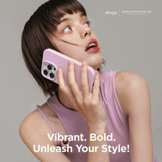 Elago Premium Liquid Back Cover Silicon 1.7mm Lila (iPhone 15 Pro)