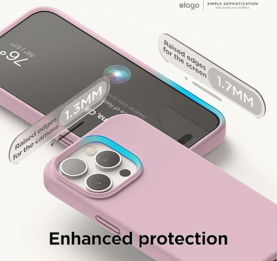 Elago Premium Liquid Back Cover Silicon 1.7mm Lila (iPhone 15 Pro)