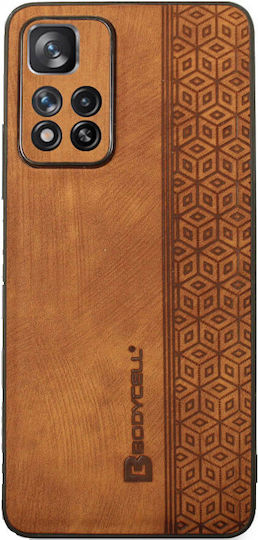 Bodycell Pattern Leather Back Cover Δερμάτινο Καφέ (Redmi Note 11 Pro+ 5G)