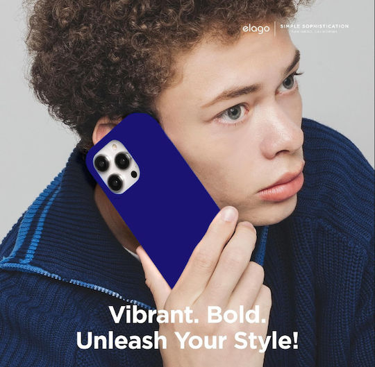 Elago Premium Liquid Back Cover Σιλικόνης 1.7mm Μπλε (iPhone 15 Pro)