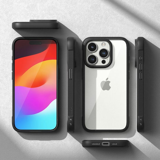 Ringke Fusion Bold Back Cover Πλαστικό / Σιλικόνης Μαύρο (iPhone 15 Pro Max)