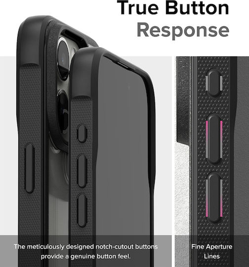 Ringke Fusion Bold Back Cover Πλαστικό / Σιλικόνης Μαύρο (iPhone 15 Pro Max)