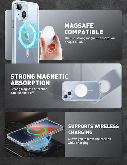 Supcase Ub Mag Back Cover Σιλικόνης 1mm Διάφανο (iPhone 14 Plus)