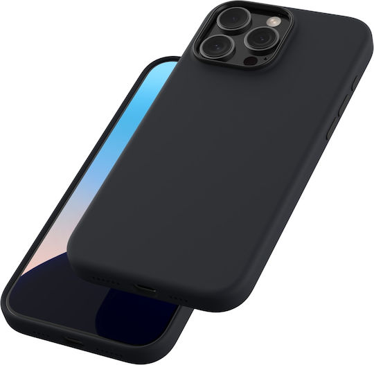 Spacecase Pure Mag Задна корица Пластмаса / Силикон Черен (iPhone 16 Pro Max)