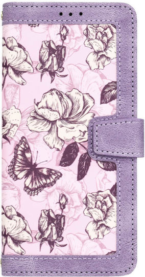 Techsuit Back Cover Synthetic Leather / Silicone with Strap Purple (Redmi Note 13 Pro 5G / Poco X6)