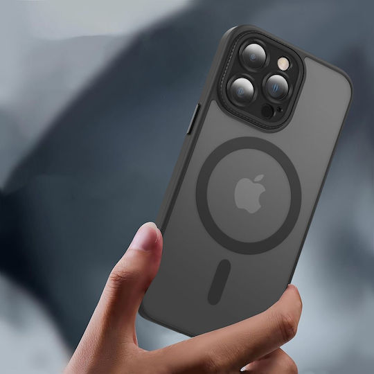 Tech-Protect Magmat Umschlag Rückseite Metallisch Matte Black (iPhone 15)
