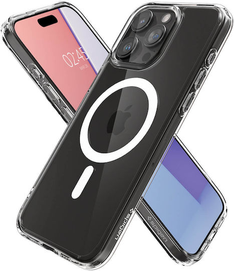 Spigen Crystal Hybrid Back Cover Plastic / Silicone White (iPhone 15 Pro Max)
