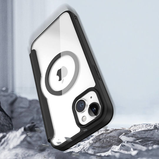 Dux Ducis Skin X Pro Back Cover Piele / Silicon / Plastic Negru (iPhone 15)