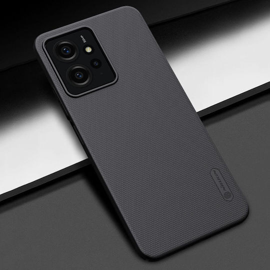 Nillkin Frosted Shield Umschlag Rückseite Silikon Schwarz (Redmi Note 12 4G)