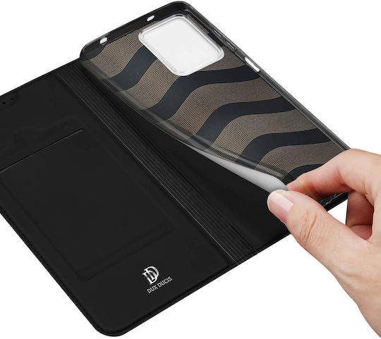 Dux Ducis Skin Pro Series Book Δερματίνης Μαύρο (Redmi Note 12 4G)