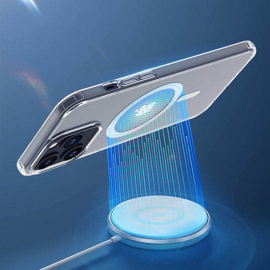 Dux Ducis Clin Задна корица Силикон / Пластмаса / Изкуствена кожа Магнитен Прозрачен (iPhone 15 Pro Max)