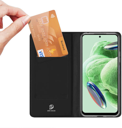 Dux Ducis Skin Pro Series Book Δερματίνης Μαύρο (Redmi Note 12 Pro+)