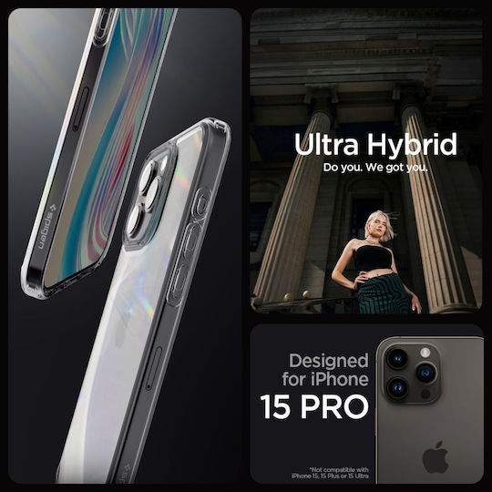 Spigen Ultra Hybrid Back Cover Πλαστικό 2mm Διάφανο (iPhone 15 Pro)