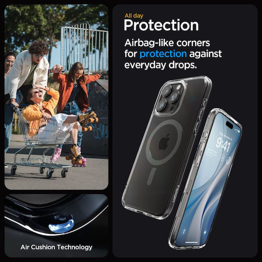 Spigen Ultra Hybrid MagFit Back Cover Πλαστικό 2mm Graphite (iPhone 15 Pro)