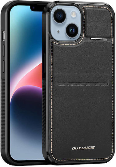 Dux Ducis Wallet Δερμάτινο / Δερματίνης / Σιλικόνης Μαύρο (iPhone 15)