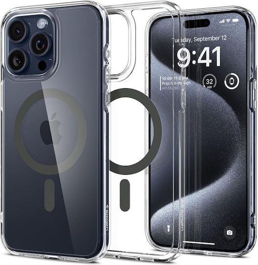 Spigen Ultra Hybrid MagFit Back Cover Πλαστικό 2mm Graphite (iPhone 15 Pro)