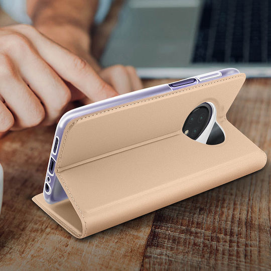 Dux Ducis Skin Pro Book Δερματίνης Ροζ Χρυσό (Redmi Note 9T)