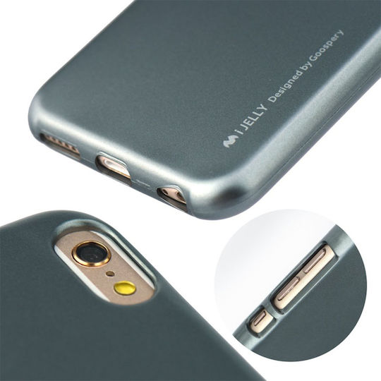 Mercury iJelly Back Cover Σιλικόνης Γκρι (Galaxy S8+)