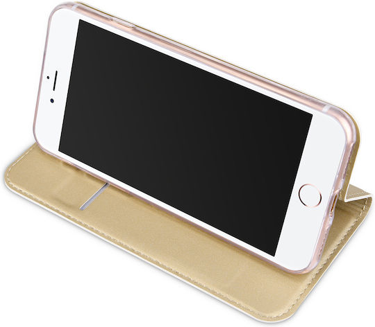 Dux Ducis Skin Pro Book Piele artificială Auriu (Realme 7 Pro)