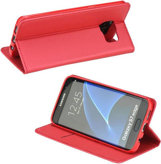 Forcell Smart Magnet Book Δερματίνης Κόκκινο (Galaxy S9)