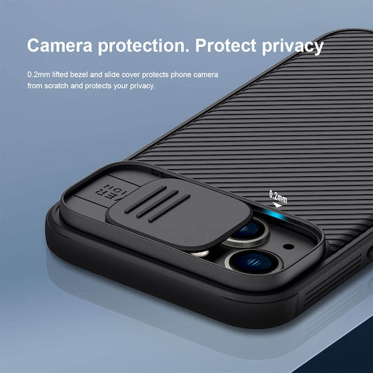 Nillkin Camshield Pro Задна корица Пластмаса 0.2мм Черен (iPhone 14 Plus)