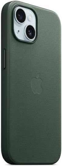 Apple Umschlag Rückseite Stoff Evergreen (iPhone 15 Plus / 16 Plus)