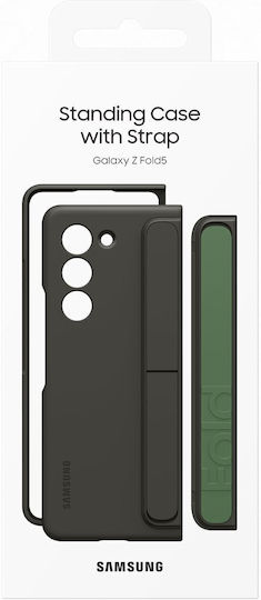 Samsung Back Cover Σιλικόνης με Λουράκι Γκρι (Galaxy Z Fold5)