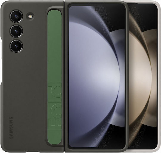 Samsung Back Cover Σιλικόνης με Λουράκι Γκρι (Galaxy Z Fold5)