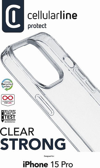 Cellular Line Back Cover Πλαστικό Διάφανο (iPhone 15 Pro)