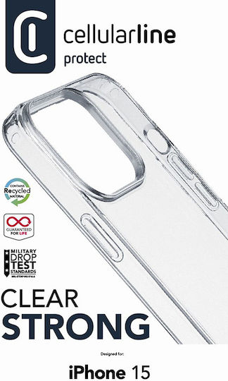 Cellular Line Back Cover Πλαστικό Διάφανο (iPhone 15)