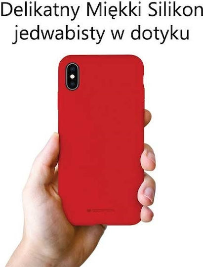 4KOM Back Cover Silicon Roșu (iPhone X / XS)