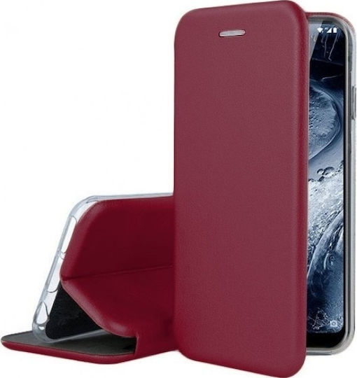 Technovo Smart Magnet Book Piele artificială Burgundy (Samsung Galaxy A10s)