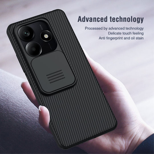 Nillkin Camshield Texture Pro Series Задна корица Пластмаса / Силикон 0.2мм Черен (Redmi Note 14 5G)