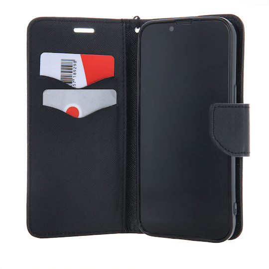 Fancy Diary Wallet Δερματίνης Μαύρο (Galaxy A70)