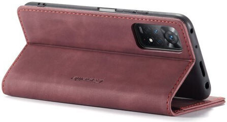 Caseme Luxury Wallet Synthetic Leather Plum (Redmi Note 11 Pro)