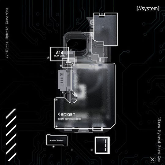 Spigen Ultra Hybrid Mag Back Cover Πλαστικό 2mm Γκρι (iPhone 13 Pro)