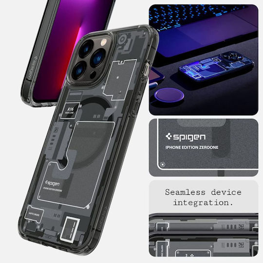 Spigen Ultra Hybrid Mag Back Cover Πλαστικό 2mm Γκρι (iPhone 13 Pro)