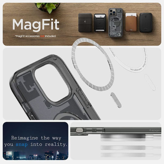 Spigen Ultra Hybrid Mag Back Cover Πλαστικό 2mm Γκρι (iPhone 13 Pro)