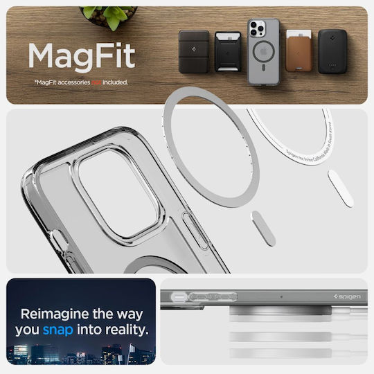 Spigen Ultra Hybrid MagFit Back Cover Plastic 2mm Frost Black (iPhone 14 Pro Max)