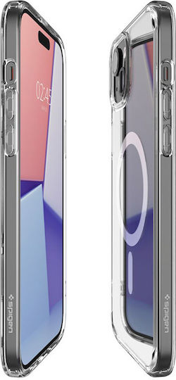 Spigen Ultra Hybrid MagFit Back Cover Plastic 2mm Alb (iPhone 15 Plus / 16 Plus)