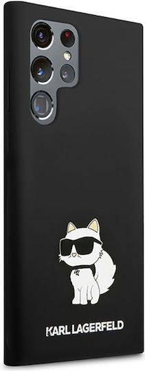 Karl Lagerfeld Choupette NFT Logo Back Cover Σιλικόνης Μαύρο (Galaxy S23 Ultra)