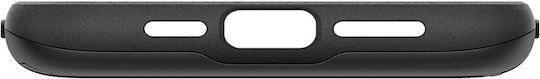 Spigen Slim Armor CS Umschlag Rückseite Silikon / Kunststoff 2mm mit Kartenhalter Schwarz (iPhone 15 Pro Max)