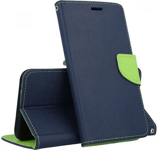Fancy Book Piele artificială Marina / Lime (Galaxy M33)