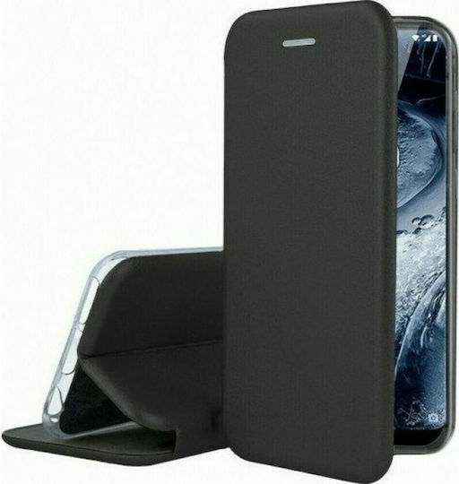 Elegance Книга Изкуствена кожа Черен (Galaxy Note 20 Ultra)