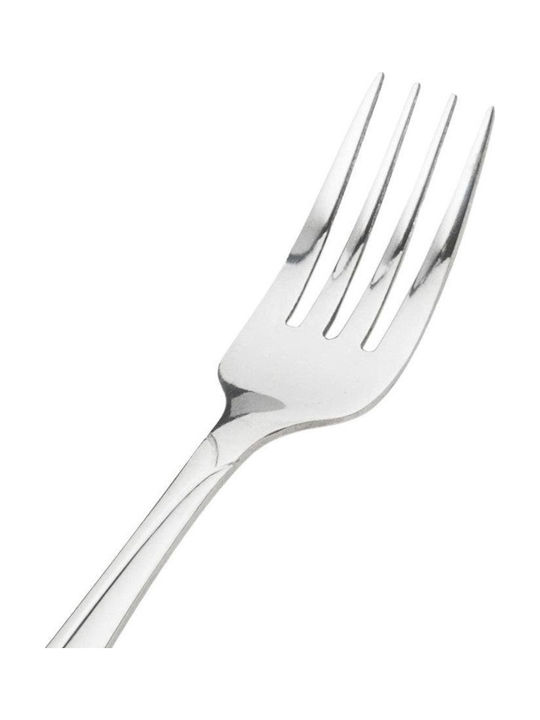 Nava Inox Fruit/Dessert Fork Set Silver Acer 14cm 3pcs