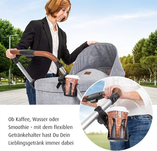 Reer Kinderwagenzubehör Flaschehalter Schwarz Clip & Go