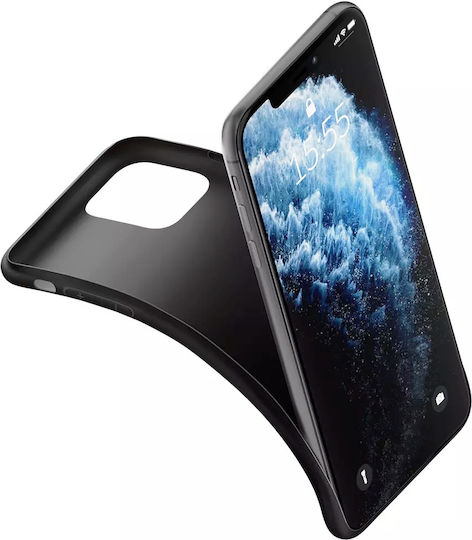 3MK Matt Back Cover Σιλικόνης 1.2mm Μαύρο (Redmi Note 12 5G)