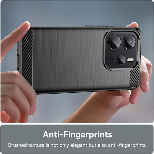 Techsuit Carbon Bumper Силикон / Пластмаса Черен (Redmi Note 14S)