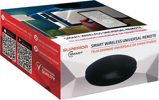 Superior Electronics Smart Hub Wi-Fi / IR Kompatibel mit Google Home, Apple HomeKit & Alexa